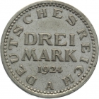 Weimar 3 Reichsmark 1924 A